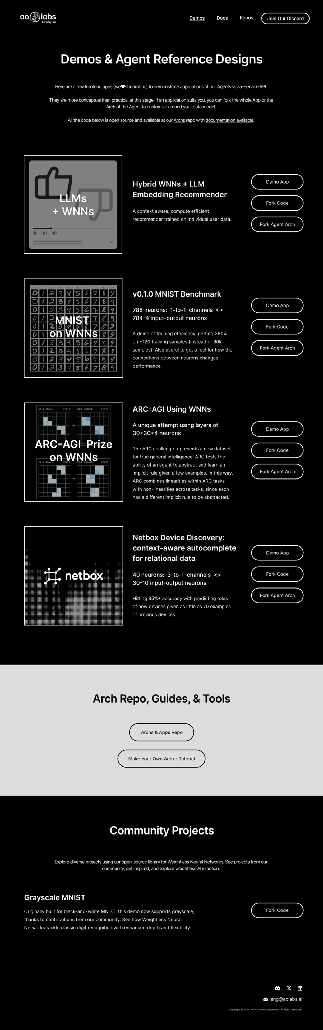 Mobile products screen