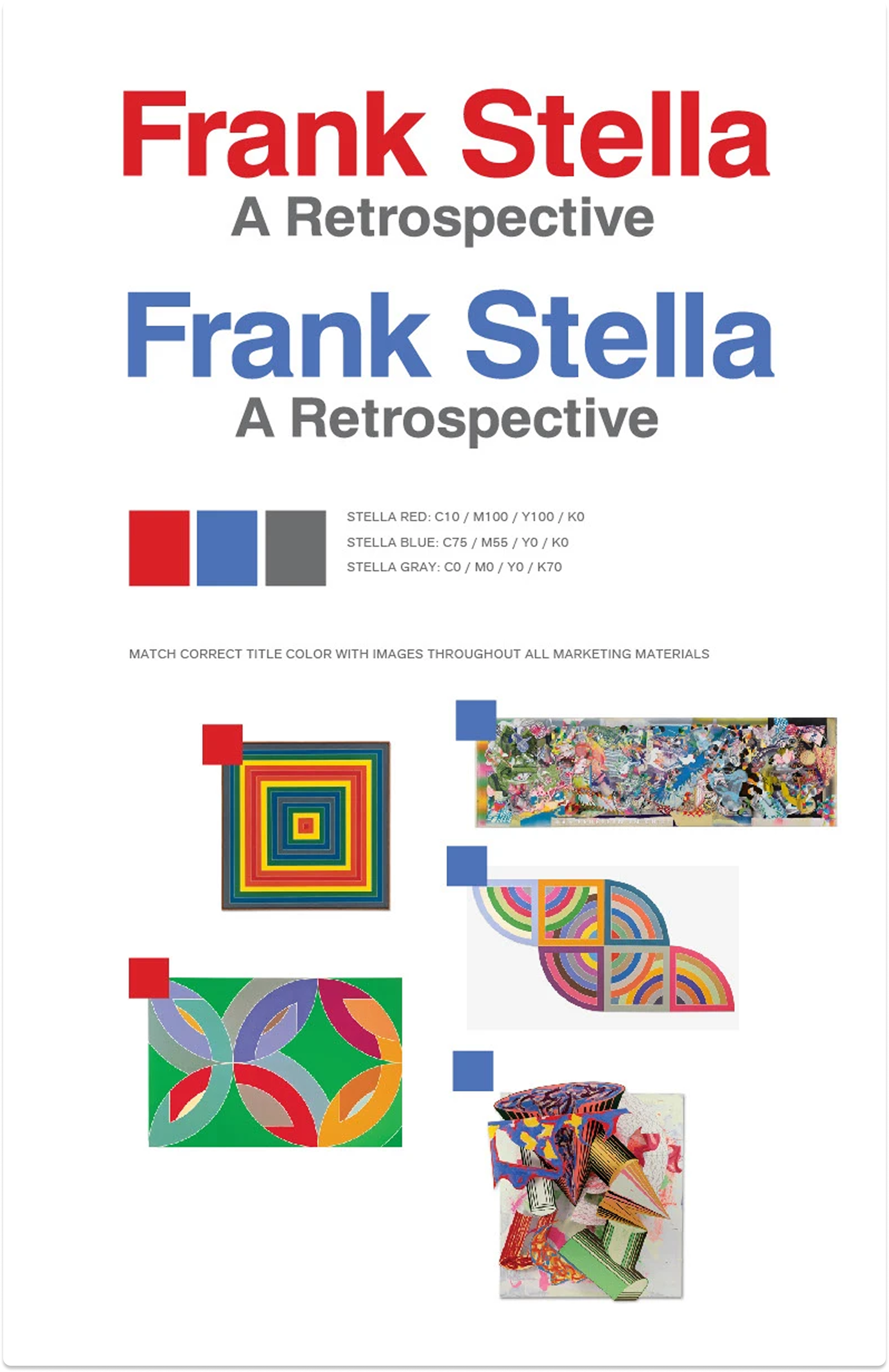 Frank Stella catalog spread