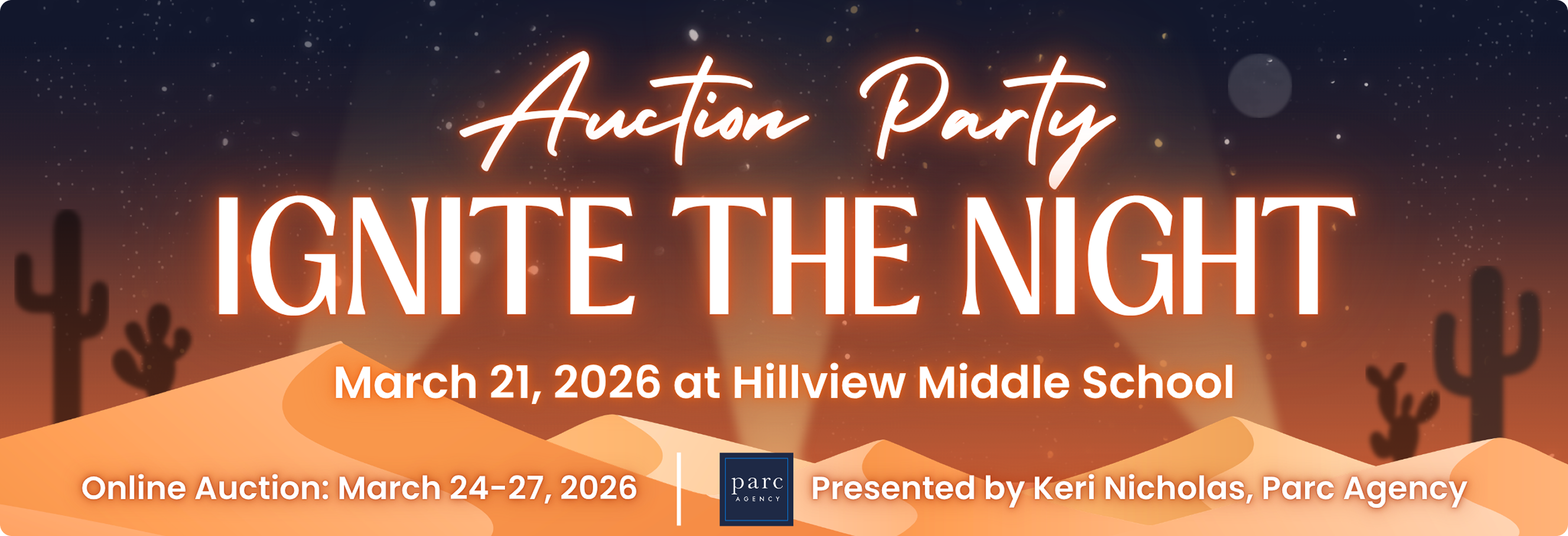 Ignite the Night website banner
