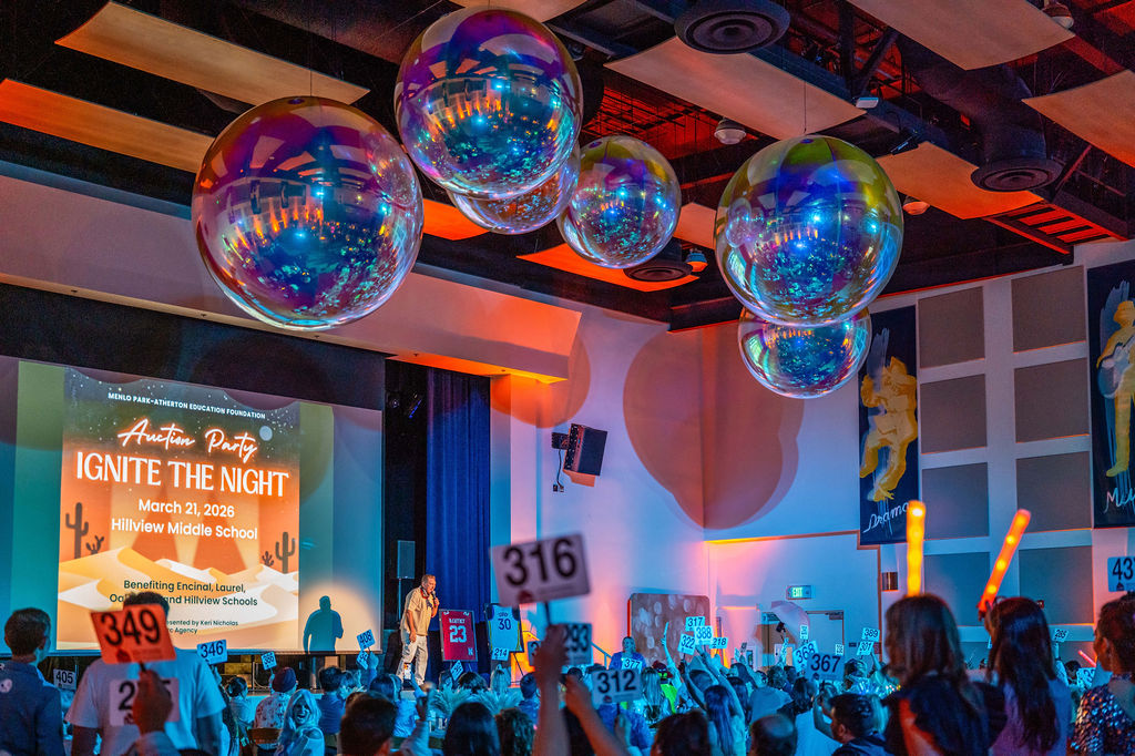 Auction night in the school gym